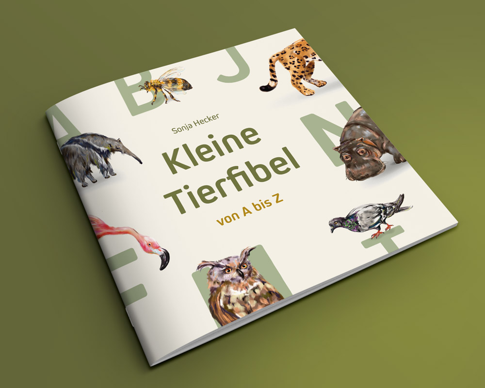 Poster und Broschüre für ein Tieralphabet